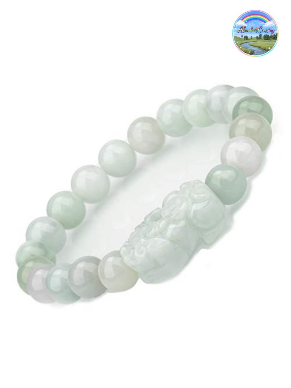 Natural Jade Pi Xiu Bracelet Gold Plated Black Obsidian Wealth Lucky Charm